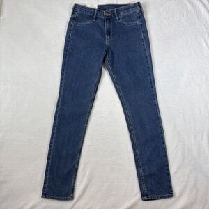 H&M Womens Jean Skinny Ankle Regular Waist Denim Medium Wash Stretch Size 28 NEW